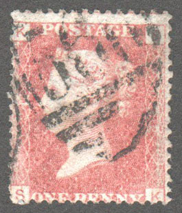 Great Britain Scott 33 Used Plate 192 - SK - Click Image to Close